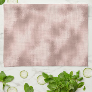 Linge De Cuisine Mariage Rose Gold et Fard Rosé