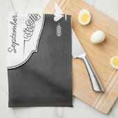 Linge De Cuisine Mariages de typographie de tableau noir (Quart Plié)