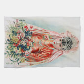 Linge De Cuisine Mariée en rouge au Mariage chinois à Shanghai (Horizontal)