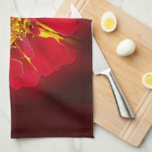 Linge De Cuisine marigold rouge vif (Quart Plié)