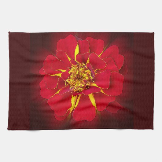 Linge De Cuisine marigold rouge vif (Horizontal)
