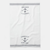 Linge De Cuisine Marine Ancre Rustique Maison de plage personnalisé (Vertical)