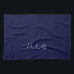 Linge De Cuisine Marine Bleu Couleur Plaque Moderne Nom Propre Call<br><div class="desc">Ce produit était très bon et j'adore comme il est facile pour la conception de personnaliser. Le design était très simple,  donc je suis très heureux quand je crée.</div>