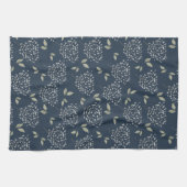 Linge De Cuisine Marine et Sage Floral (Horizontal)