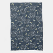 Linge De Cuisine Marine et Sage Floral (Vertical)