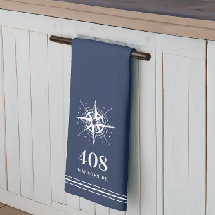 Linge De Cuisine Marine Numéro de la maison compas & Nom de la ru