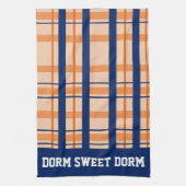 Linge De Cuisine Marine Orange Plaid College Équipe Cool Dorm Schoo (Vertical)