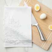 Linge De Cuisine Marlin bleu, (Quart Plié)