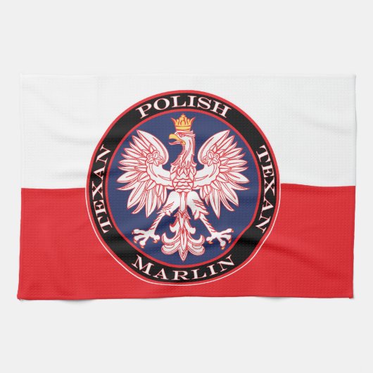 Linge De Cuisine Marlin Round Polonais Texan (Horizontal)