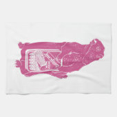 Linge De Cuisine Marmot Groundhotte mangeant des sardines (Horizontal)