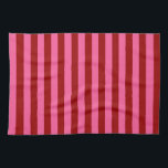 Linge De Cuisine Maroon Rouge rose rayures Design<br><div class="desc">Maroon rouge foncé et rose rayures décoratives horizontales sans couture motif répétitif Design</div>