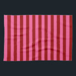 Linge De Cuisine Maroon Rouge rose rayures Design<br><div class="desc">Maroon rouge foncé et rose rayures décoratives horizontales sans couture motif répétitif Design</div>