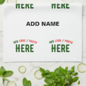 LINGE DE CUISINE MARQUE BLANCHE MODERNE ET PERSONNALISABLE VÉRIFIÉE (Plié)