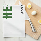 LINGE DE CUISINE MARQUE BLANCHE MODERNE ET PERSONNALISABLE VÉRIFIÉE (Quart Plié)