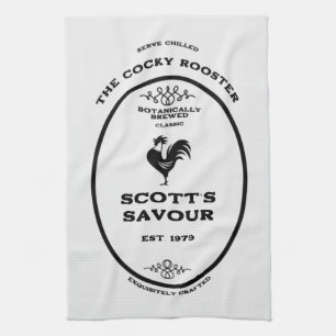 Linge De Cuisine Marque de commerce, coq coquine, personnalisable