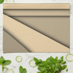 Linge De Cuisine Marron monochrome moderne