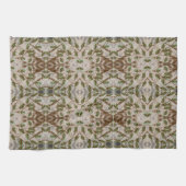 Linge De Cuisine Marron Vert et Gris Bleu (Horizontal)