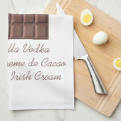 Linge De Cuisine Martini au chocolat (Quart Plié)