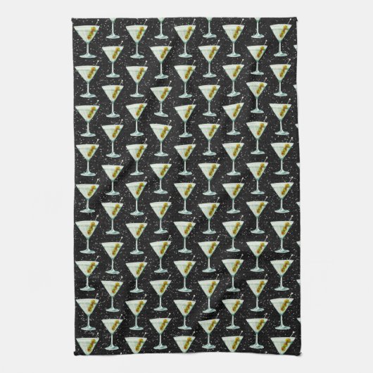 Linge De Cuisine Martini Cocktail Pattern (Vertical)