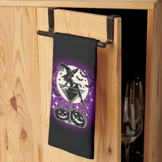Linge De Cuisine Martini de la Sorcière Violette (Pliage en tiers)
