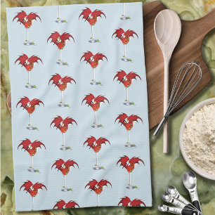 Linge De Cuisine Martini Imaginaire Red Dragon