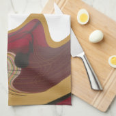 Linge De Cuisine Masai Tribal Whirt Art Imprimer (Quart Plié)