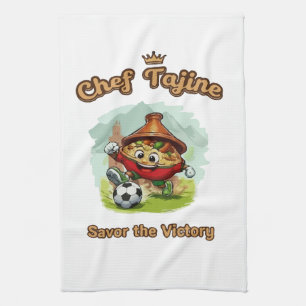 Linge De Cuisine Mascotte de football Chef Tajine – Nourriture maro