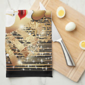 Linge De Cuisine Mask de la Fête du Venice Carnival (Quart Plié)