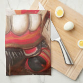 Linge De Cuisine Masque d'Halloween pour langue bizarre (Quart Plié)