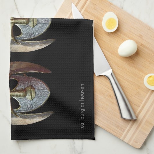 Linge De Cuisine Masque guerrier (Quart Plié)