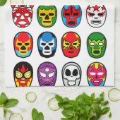 Linge De Cuisine Masques de lutte mexicains de Lucha Libre Luchador (Plié)