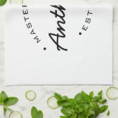 Linge De Cuisine Master Baker Année établie Nom personnalisé (Plié)