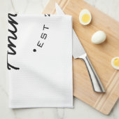 Linge De Cuisine Master Baker Année établie Nom personnalisé (Quart Plié)