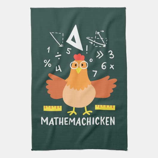 Linge De Cuisine Maths de poulet Gag amusant Mathemachickicken ense (Vertical)