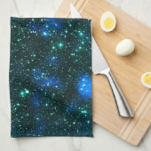 Linge De Cuisine Matière Sombre Bleu sarcelle (Quart Plié)