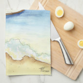 Linge De Cuisine Matin à Bali Aquarelle (Quart Plié)