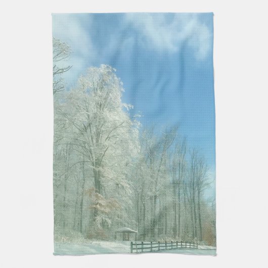 Linge De Cuisine matin d'hiver (Vertical)