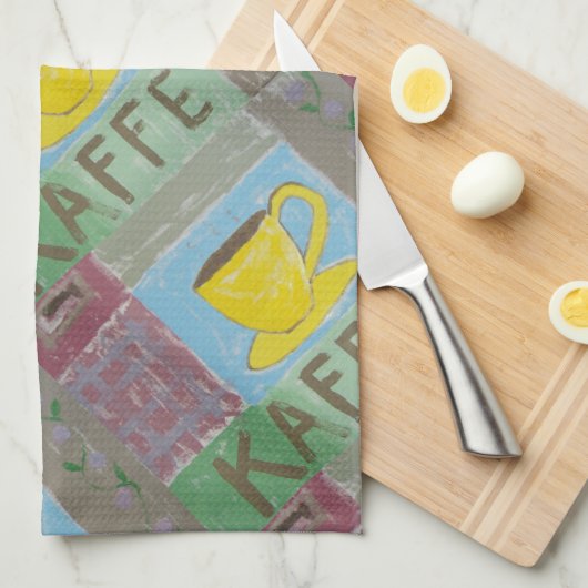 Linge De Cuisine Matin Kaffe (Quart Plié)