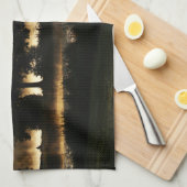 Linge De Cuisine Matin Lake Scene ktm (Quart Plié)