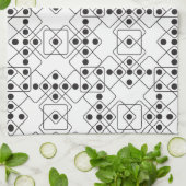 Linge De Cuisine Matrices noires (Plié)