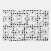 Linge De Cuisine Matrices noires (Horizontal)