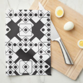 Linge De Cuisine Matrices noires (Quart Plié)