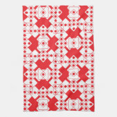 Linge De Cuisine Matrices rouges (Vertical)