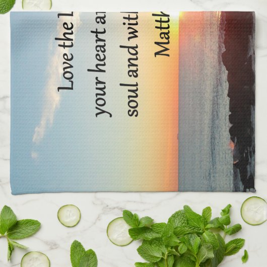 LINGE DE CUISINE MATTHEW PAISIBLE 22:37 DESIGN SCRIPTURE DE LEVER (Plié)