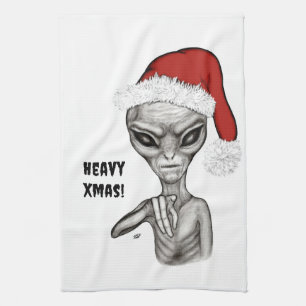 Linge De Cuisine Mauvais Alien, Lourds Noël !