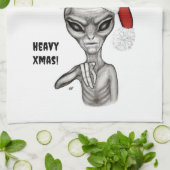 Linge De Cuisine Mauvais Alien, Lourds Noël ! (Plié)