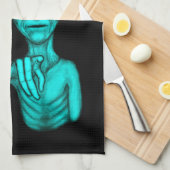 Linge De Cuisine Mauvais Alien, Tu es le prochain ! (Quart Plié)