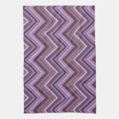 Linge De Cuisine Mauve zigzag stripes (Vertical)