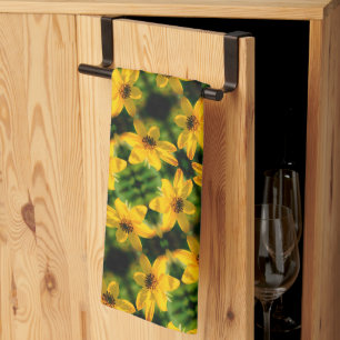 Linge De Cuisine Maximilian Sunflower Floral Motif Abstrait