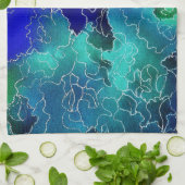 Linge De Cuisine Maze océanique (Plié)